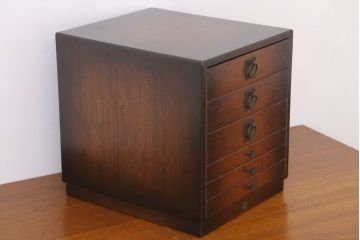 アンティーク家具　希少な和製アンティークのレコードケース