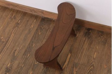 アンティーク雑貨　和製アンティーク　欅材製肘掛け(脇息)