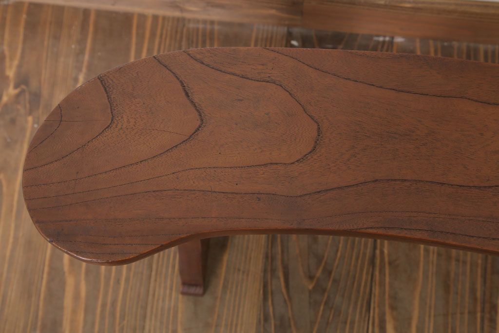 アンティーク雑貨　和製アンティーク　欅材製肘掛け(脇息)