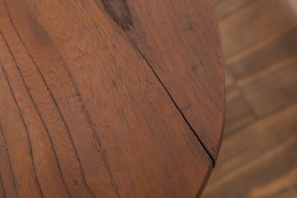 アンティーク雑貨　和製アンティーク　欅材製肘掛け(脇息)