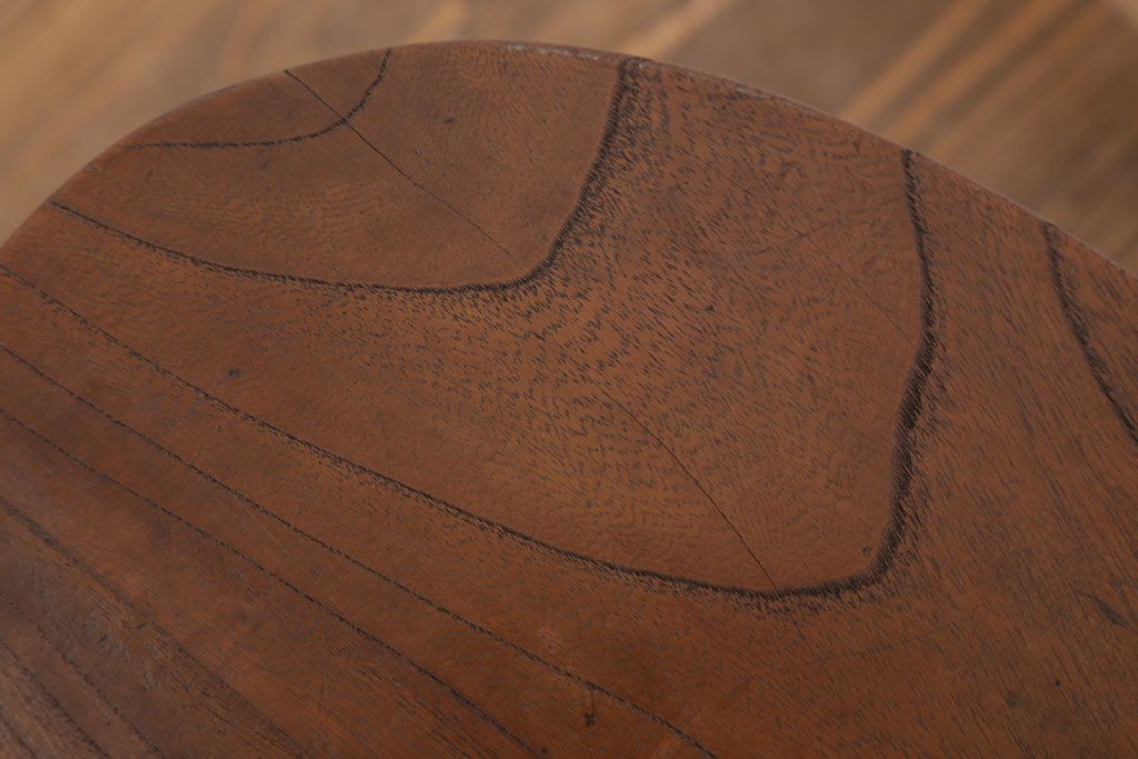 アンティーク雑貨　和製アンティーク　欅材製肘掛け(脇息)