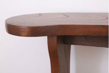 アンティーク雑貨　和製アンティーク　欅材製肘掛け(脇息)