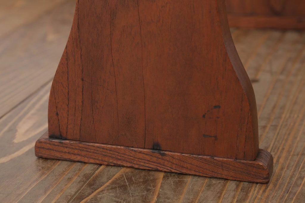 アンティーク雑貨　和製アンティーク　欅材製肘掛け(脇息)