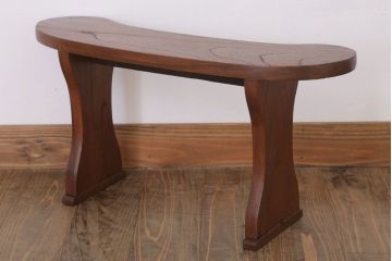 アンティーク雑貨　和製アンティーク　欅材製肘掛け(脇息)