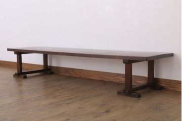 アンティーク雑貨　置き型脚　古い一枚板の和製アンティーク裁ち板