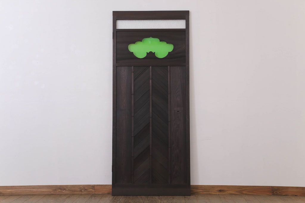 色ガラス・ダイヤガラス入り!古いドア(1)