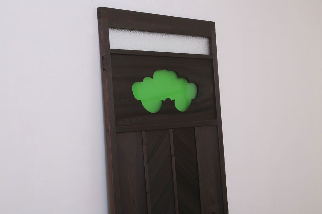 色ガラス・ダイヤガラス入り!古いドア(1)