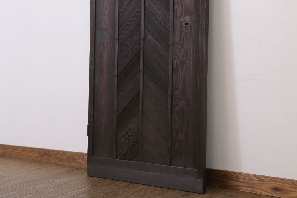 色ガラス・ダイヤガラス入り!古いドア(1)