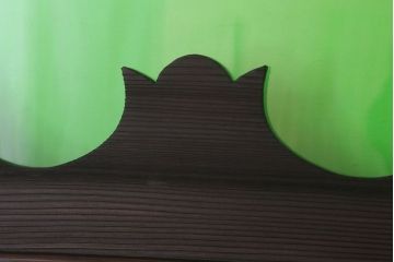 色ガラス・ダイヤガラス入り!古いドア(1)