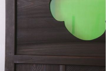 色ガラス・ダイヤガラス入り!古いドア(1)