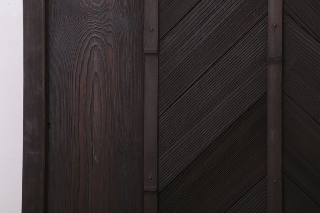 色ガラス・ダイヤガラス入り!古いドア(1)