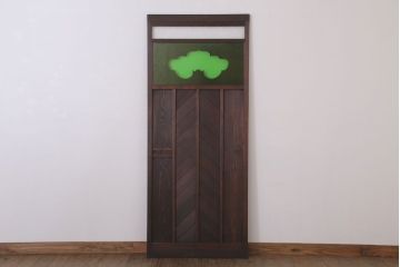 色ガラス・ダイヤガラス入り!古いドア(1)