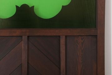 色ガラス・ダイヤガラス入り!古いドア(1)