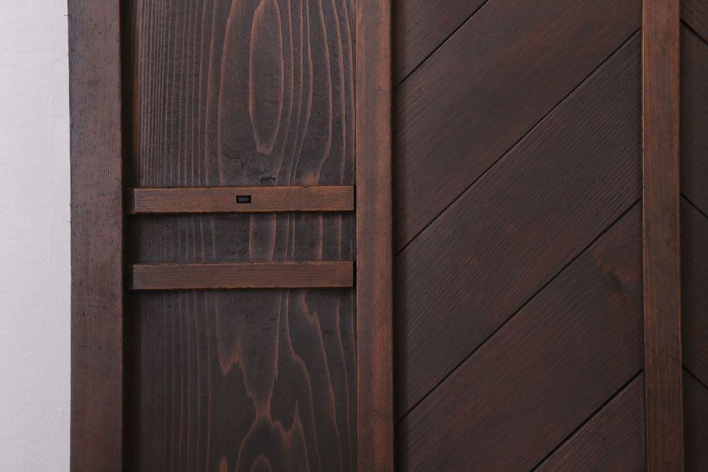 色ガラス・ダイヤガラス入り!古いドア(1)