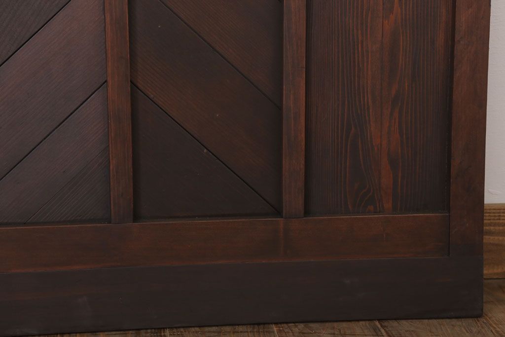 色ガラス・ダイヤガラス入り!古いドア(1)