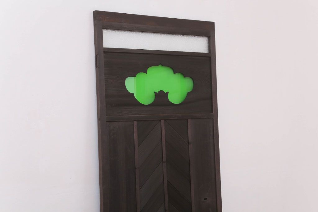 色ガラス・ダイヤガラス入り!古いドア(2)