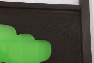 色ガラス・ダイヤガラス入り!古いドア(2)