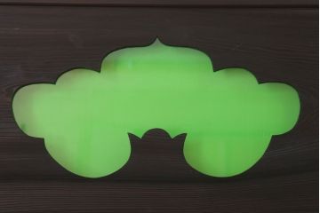 色ガラス・ダイヤガラス入り!古いドア(2)