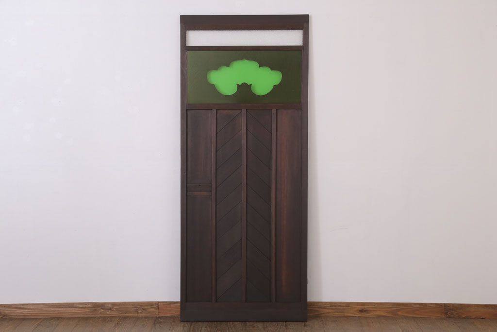 色ガラス・ダイヤガラス入り!古いドア(2)