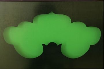 色ガラス・ダイヤガラス入り!古いドア(2)