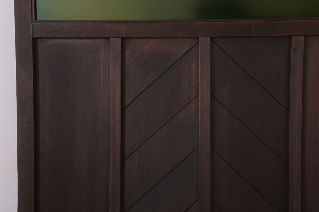 色ガラス・ダイヤガラス入り!古いドア(2)