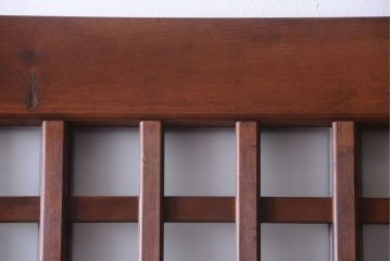 古民具・骨董　すりガラス入り　上質な和製アンティーク格子蔵戸(玄関戸)