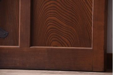 古民具・骨董　すりガラス入り　上質な和製アンティーク格子蔵戸(玄関戸)