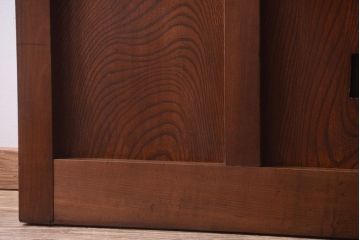 古民具・骨董　すりガラス入り　上質な和製アンティーク格子蔵戸(玄関戸)