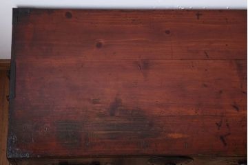 アンティーク家具　古民具・骨董　古い木の重ね衣装箪笥(時代箪笥)