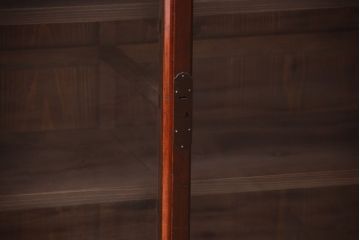 アンティーク家具　和製アンティーク　2枚引き戸!2段重ね収納棚(食器棚・キャビネット)