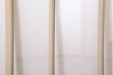 アンティークのペイント引き戸2枚セット(ガラス戸・窓)(1)