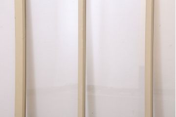 アンティークのペイント引き戸2枚セット(ガラス戸・窓)(2)