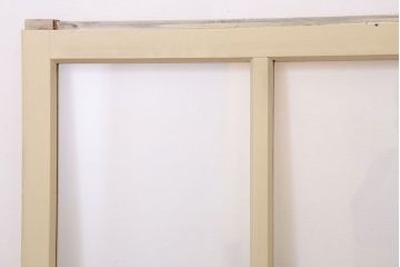 アンティークのペイント引き戸2枚セット(ガラス戸・窓)(2)