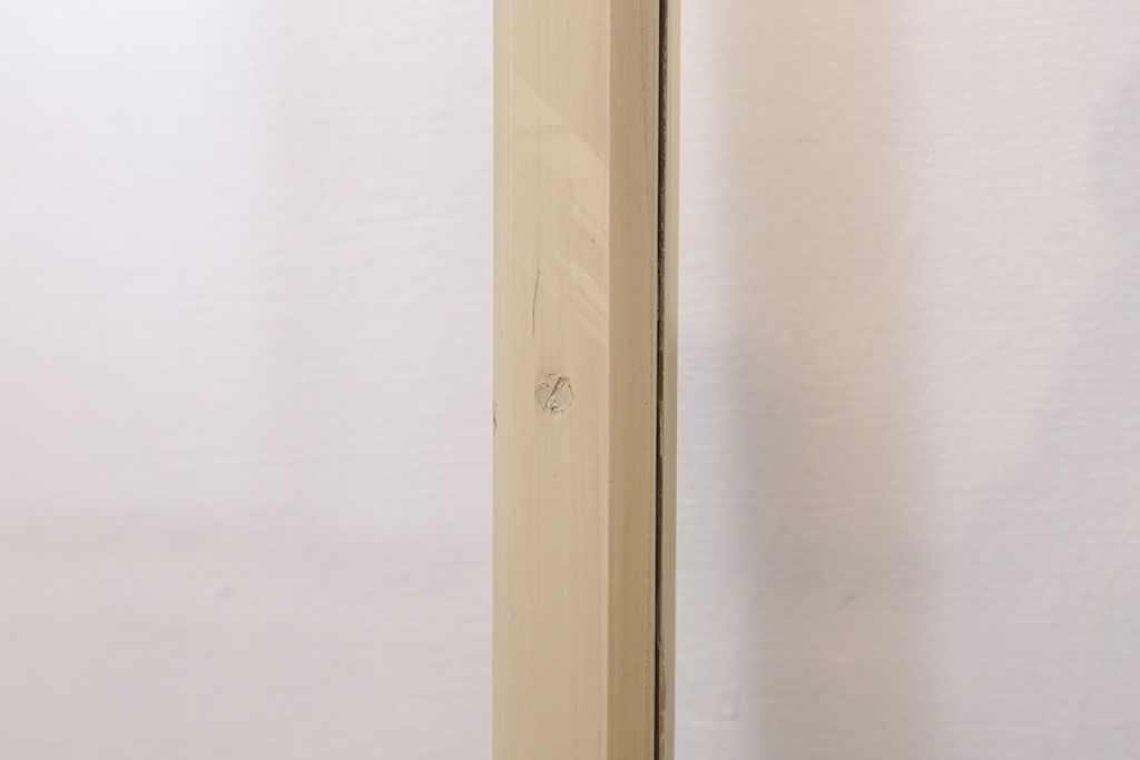 アンティークのペイント引き戸2枚セット(ガラス戸・窓)(2)