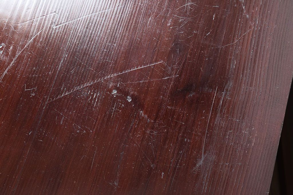 アンティーク家具　明治大正期!漆が綺麗な前面檜材の最上箪笥(衣装箪笥)