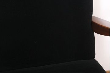 レトロ家具　シンプルでレトロなアンティーク1人掛けアームソファ(1)