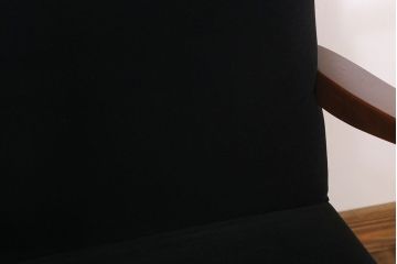 レトロ家具　シンプルでレトロなアンティーク1人掛けアームソファ(2)