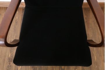 レトロ家具　シンプルでレトロなアンティーク1人掛けアームソファ(2)