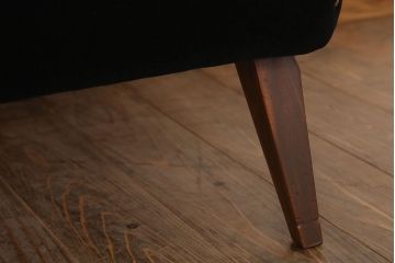 レトロ家具　シンプルでレトロなアンティーク1人掛けアームソファ(2)