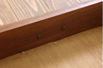 アンティーク家具　結霜ガラス入り!和製アンティーク収納棚