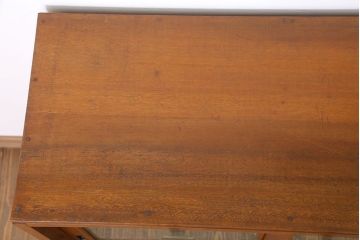 アンティーク家具　結霜ガラス入り!和製アンティーク収納棚