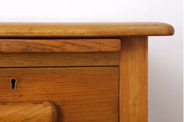 ヴィンテージ家具　イギリス　オーク材の上品なビンテージデスク(片袖机)
