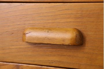 ヴィンテージ家具　イギリス　オーク材の上品なビンテージデスク(片袖机)