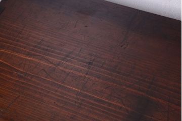 アンティーク家具　古民具・骨董　前面欅材!金具が厚く上質なアンティーク帳場箪笥