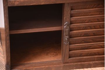 アンティーク家具　古民具・骨董　前面欅材!金具が厚く上質なアンティーク帳場箪笥