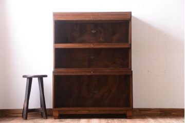 アンティーク家具　イギリスアンティーク グローブヴェルニッケ社製　オーク材のスタッキングブックケース(1)