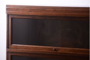 アンティーク家具　イギリスアンティーク グローブヴェルニッケ社製　オーク材のスタッキングブックケース(1)