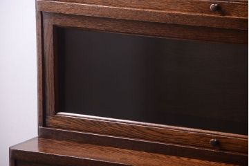 アンティーク家具　イギリスアンティーク グローブヴェルニッケ社製　オーク材のスタッキングブックケース(1)