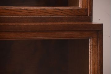 アンティーク家具　イギリスアンティーク グローブヴェルニッケ社製　オーク材のスタッキングブックケース(1)