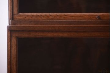 アンティーク家具　イギリスアンティーク グローブヴェルニッケ社製　オーク材のスタッキングブックケース(1)